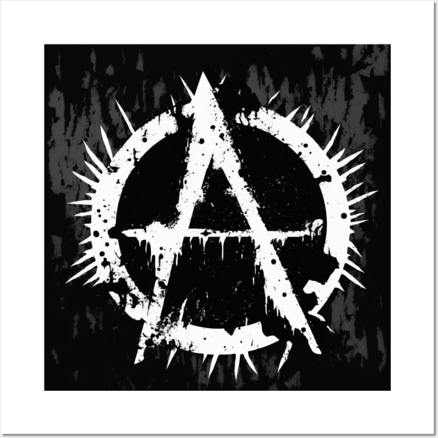 Disrocker Crust Punk Traveller Anarchy 'A' Wall Art by Los Tokyo